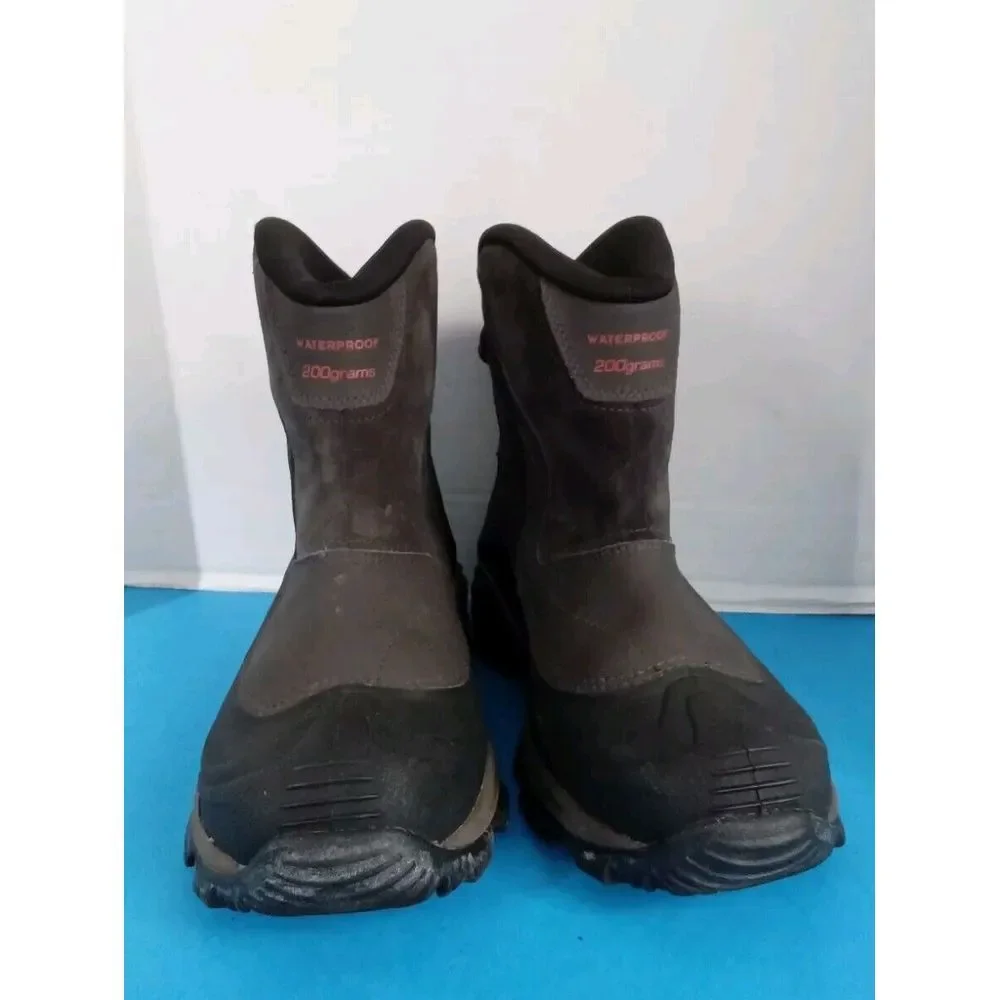 Columbia Waterproof Winter Snow Boots 200g Insulated‎ Pull On Gray
